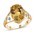 D'Joy Yellow Labradorite and Luxuriant Lab Grown Diamond 5.25 ctw Ring in 18K Vermeil Yellow Gold Over Sterling Silver (Size 10.0) - Sticky add to cart bar