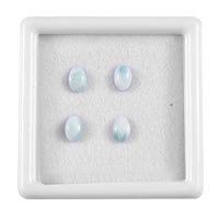 Larimar Set of 4 (Ovl 6x4 mm) 1.92 ctw Loose Gemstone