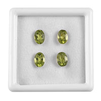 Peridot Set of 4 (Ovl 7x5 mm) 2.77 ctw Loose Gemstone