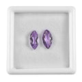 Rose De France Amethyst Set of 2 (Mrq 12x6 mm) 2.80 ctw Loose Gemstone - Sticky add to cart bar