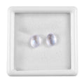 Rainbow Moonstone Set of 2 (Ovl 8x6 mm) 2.19 ctw Loose Gemstone - Sticky add to cart bar