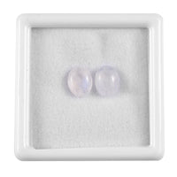 Rainbow Moonstone Set of 2 (Ovl 9x7 mm) 3.57 ctw Loose Gemstone