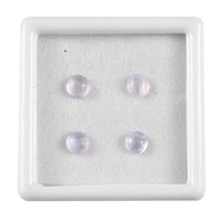 AA Rainbow Moonstone Set of 4 (Rnd 5 mm) 1.99 ctw Loose Gemstone