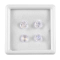 AA Rainbow Moonstone Set of 4 (Rnd 6 mm) 3.05 ctw Loose Gemstone - Sticky add to cart bar