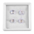 AAA Rainbow Moonstone Set of 4 (Rnd 6 mm) 3.03 ctw Loose Gemstone - Sticky add to cart bar