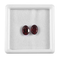 Mozambique Garnet Set of 2 (Ovl 8x6 mm) 2.43 ctw Loose Gemstone