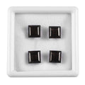 Brazilian Smoky Quartz Set of 2 (Sqr 7 mm) 6.52 ctw Loose Gemstone - Sticky add to cart bar