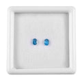 AA Malgache Neon Apatite Set of 2 (Ovl 4x3 mm) 0.29 ctw Loose Gemstone - Sticky add to cart bar