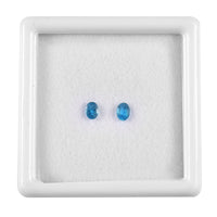 AA Malgache Neon Apatite Set of 2 (Ovl 4x3 mm) 0.29 ctw Loose Gemstone