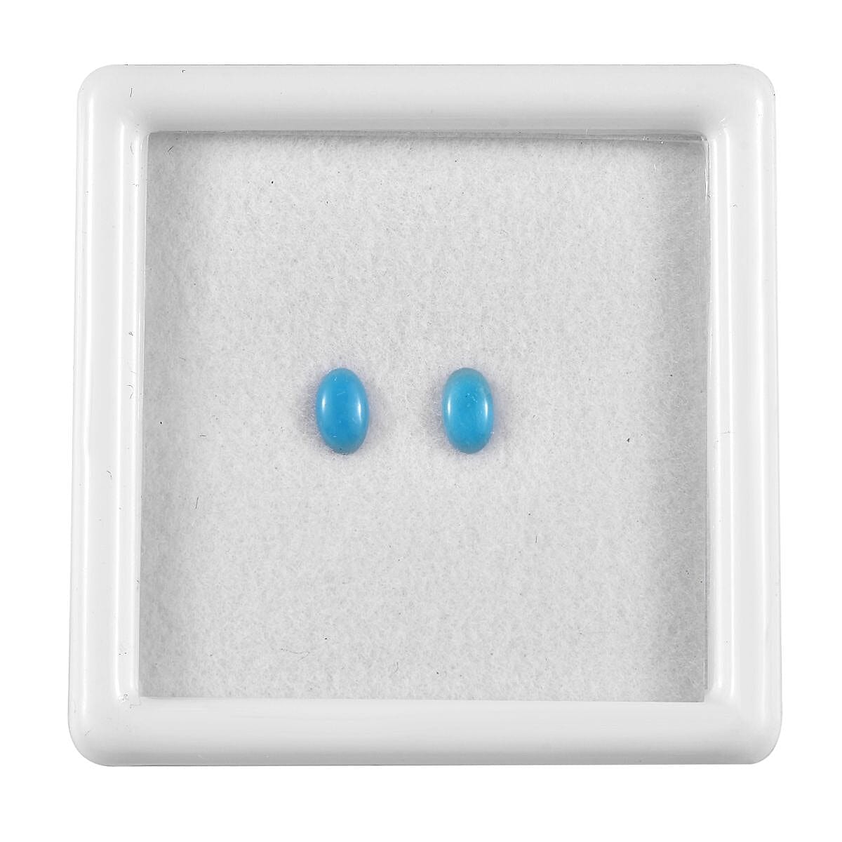 AA Sleeping Beauty Turquoise Set of 2 (Ovl 5x3 mm) 0.35 ctw Loose Gemstone