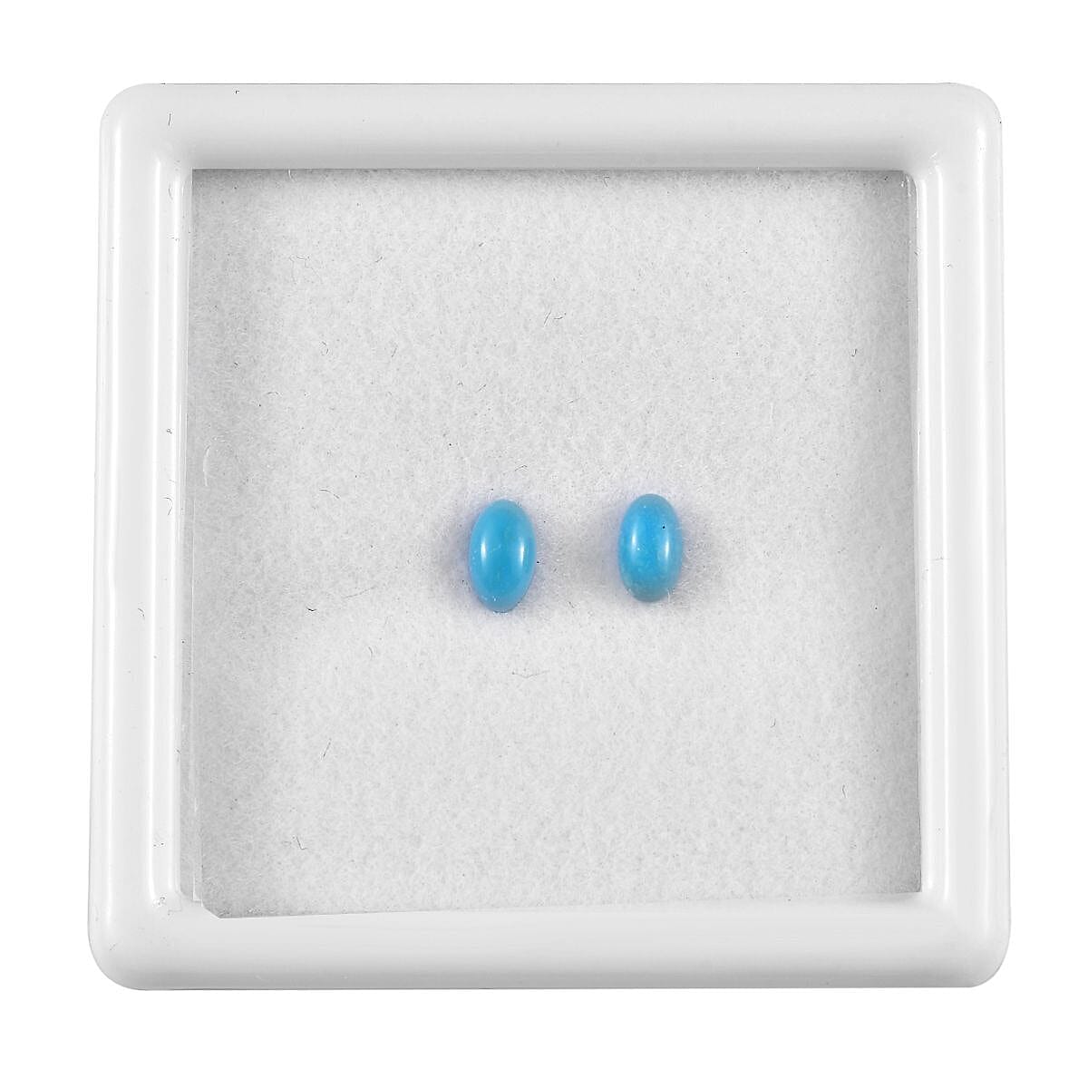 AAA Sleeping Beauty Turquoise Set of 2 (Ovl 5x3 mm) 0.40 ctw Loose Gemstone