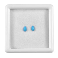 AA Sleeping Beauty Turquoise Set of 2 (Pear 5x3 mm) 0.38 ctw Loose Gemstone