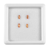 Yellow Sapphire Set of 4 (Mrq 4x2 mm) 0.29 ctw Loose Gemstone