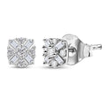 D'Joy Diamond 0.25 ctw Earrings in Rhodium Over Sterling Silver - Sticky add to cart bar