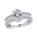 IGI Certified Luxuriant Lab Grown Diamond E-F VS 2.00 ctw Art Deco Ring in 950 Platinum (Size 10.0) - Sticky add to cart bar
