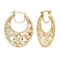 D'Joy Passport to Turkey Hoop Earrings in 18K Vermeil YG Over Sterling Silver 7.50 Grams - Sticky add to cart bar