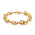 Italian La Bella Fantasia Chain Bracelet in 14K Yellow Gold Over Sterling Silver (8.00 In) 18.37 Grams - Sticky add to cart bar