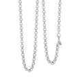 Italian La Bella Rolo Chain Necklace in Sterling Silver 24.81 Grams 22 Inches - Sticky add to cart bar