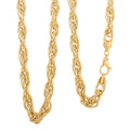 Italian La Bella Sterling Silver Fantasia Chain Necklace (22 Inches) (31 g) YG - Sticky add to cart bar