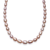 Freshwater Pearl Drop Shape Sun-Kissed Necklace in 18K Vermeil Yellow Gold Over Sterling Silver 18 Inches