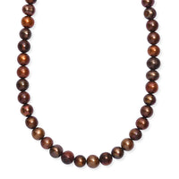 Bronze Dyed Pearl Endless Necklace (28 Inches)