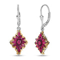 D'Joy Premium Tanzanite 2.70 ctw Victorian Era Earrings in 18K Vermeil YG and Rhodium Over Sterling Silver. - Sticky add to cart bar