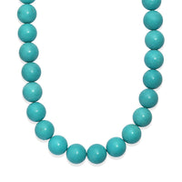 Constituted Howlite 330.00 ctw Beaded Necklace in Platinum Bond 18 Inches