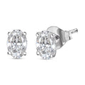 Luxuriant Lab Grown Diamond E-F VS 1.50 ctw Solitaire Stud Earrings in 10K White Gold - Sticky add to cart bar