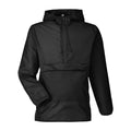 Closeout Team 365 Black Packable Fanny Pack Unisex Anorak Weather Jacket - XS - Sticky add to cart bar