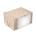 Set of 3 Black Non-Woven Fabric Storage Bag with Clear Window - Sticky add to cart bar