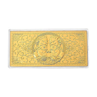24K Gold Imperial Twin Foo Dogs – Protection & Wealth Edition Embossed Sheet 155x75mm (100mg)