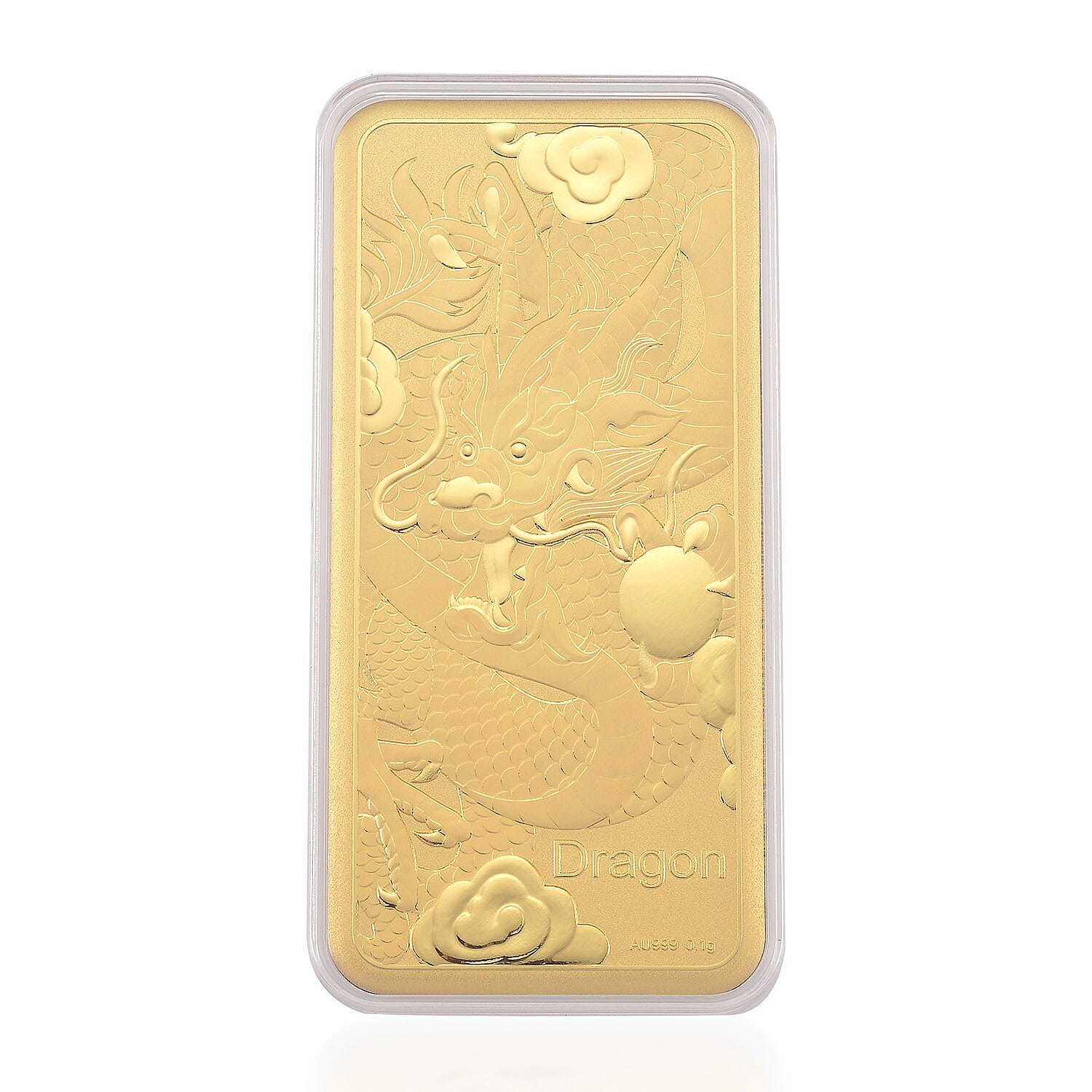 24K Golden Dragon of Fortune Emboss Sheet (156x76.4mm) 100mg