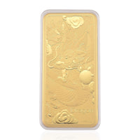 24K Golden Dragon of Fortune Emboss Sheet (156x76.4mm) 100mg