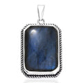 D’joy Artisan Crafted Malagasy Labradorite 20.20 Pendant without Chain in Sterling Silver - Sticky add to cart bar