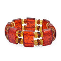 Simulated Amber Large Tanker Stretch Bracelet (6-7In) - Sticky add to cart bar