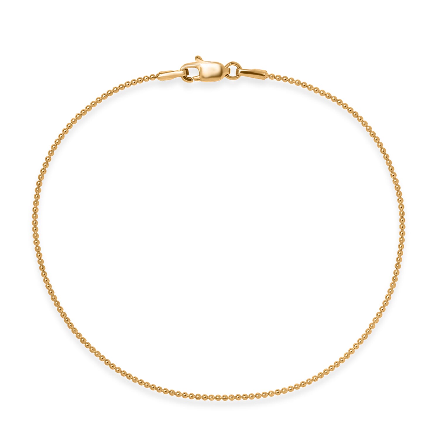 Minimalistic Ball Chain Bracelet in 22K Yellow Gold (7.25 In) 1.75 Grams
