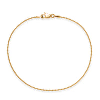 Minimalistic Ball Chain Bracelet in 22K Yellow Gold (7.25 In) 1.75 Grams