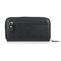 Livmore Black Genuine Leather Womens Wallet with Front Flap Closure - Sticky add to cart bar