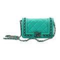 Badgley Mischka Mint Quilted Vegan Leather Crossbody Bag (7.5x5x2) - Sticky add to cart bar