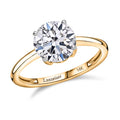 IGI Certified Luxuriant Lab Grown Diamond E-F VS 4.00 ctw Solitaire Ring in 14K Yellow Gold (Size 4.0) - Sticky add to cart bar