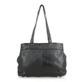 La Marey Black Genuine Leather Handbag with Matching Shoulder Strap - Sticky add to cart bar