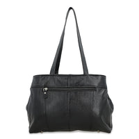 Black Genuine Leather Bag with Shoulder Strap