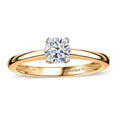 Luxuriant Lab Grown Diamond E-F VS 0.50 ctw Solitaire Ring in 18K Vermeil Yellow Gold Over Sterling Silver (Size 11.5) - Sticky add to cart bar