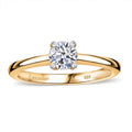 Luxuriant Lab Grown Diamond E-F VS 1.00 ctw Solitaire Ring in 18K Vermeil Yellow Gold Over Sterling Silver (Size 10.0) - Sticky add to cart bar