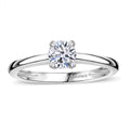 IGI Certified Luxuriant Lab Grown Diamond E-F VS 1.00 ctw Solitaire Ring in Rhodium Over Sterling Silver (Size 10.5) - Sticky add to cart bar