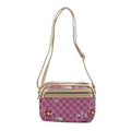 Alexis Bendel Raspberry Floral Faux Leather Crossbody Bag - Sticky add to cart bar