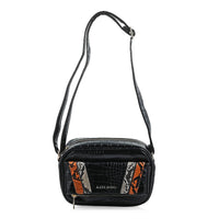 Alexis Bendel Black Faux Leather Crossbody Bag