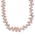 Pink Freshwater Pearl Bubble Necklace 18 Inches in 18K Vermeil Rose Gold Over Sterling Silver - Sticky add to cart bar