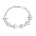 Artistry Tarakashi Collection Floral Bracelet in Sterling Silver (6.50 In) 7.75 Grams - Sticky add to cart bar