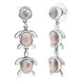 D'Joy Pink Natrolite 6.70 ctw Turtle Earrings in Platinum Over Sterling Silver - Sticky add to cart bar